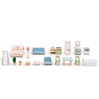 Doll house including furniture
